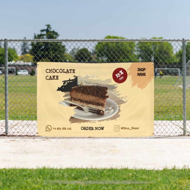 Pancarta personalizable de pastelería (in situ)