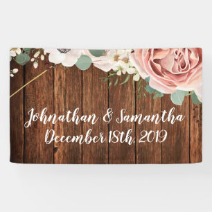 Pancarta personalizada 3'x5' Rosa de Jardín Geomét