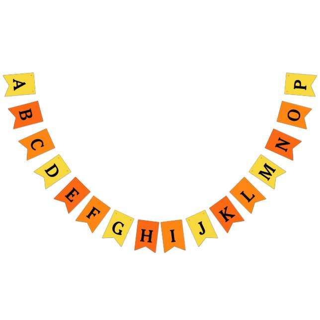 Pancarta personalizada de amarillo y naranja (Todo)