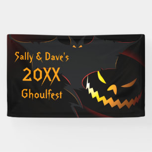 Pancarta personalizada de la fiesta de Halloween