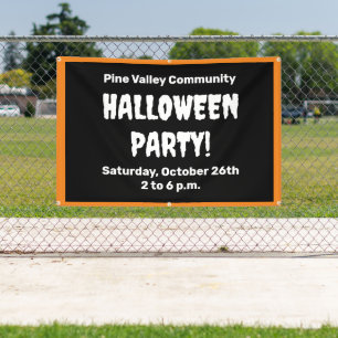 Pancarta personalizada de la fiesta de Halloween