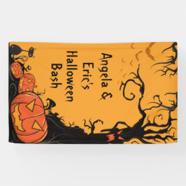 Pancarta personalizada de la fiesta de Halloween