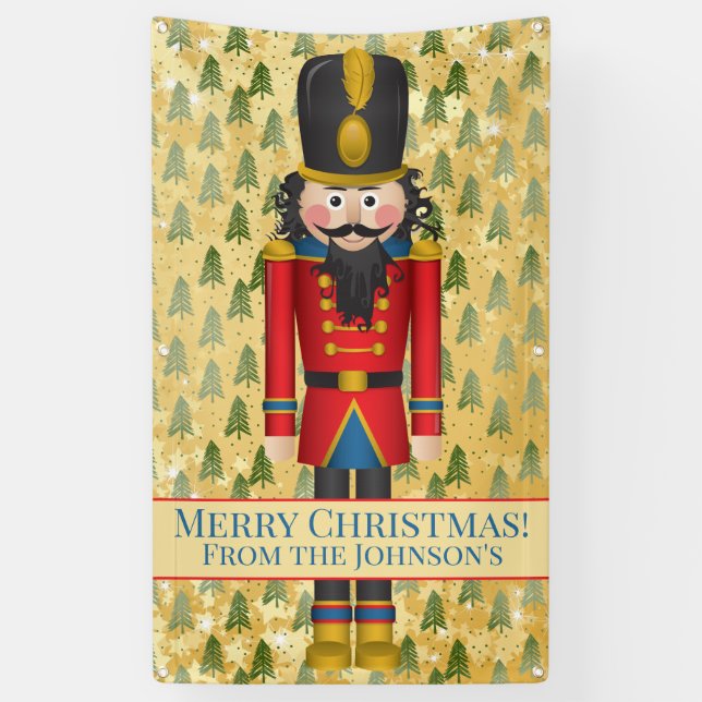 Pancarta personalizada de Navidades de desnucleado (Vertical)
