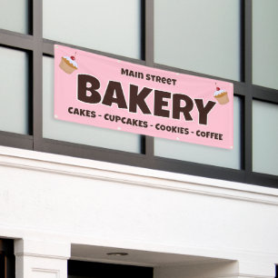 Pancarta personalizada de panadería