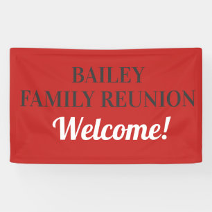 Pancarta personalizada de reunificación familiar