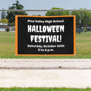 Pancarta personalizada del Festival de Halloween