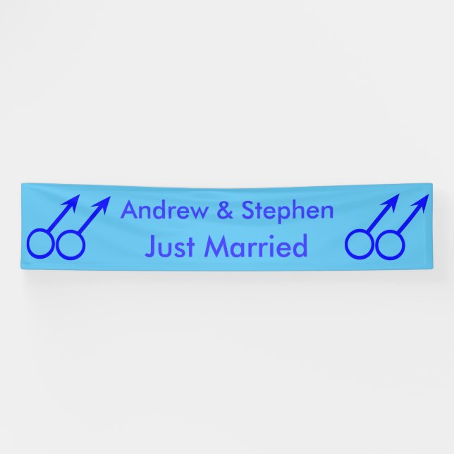 Pancarta personalizada para los amantes de los hom (Horizontal)