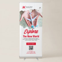 Banner retráctil de la Agencia de Viajes Rojos