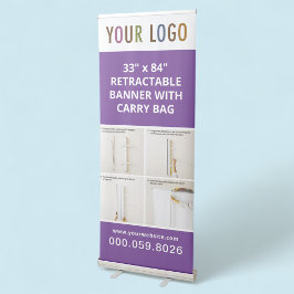 Pancarta Retráctil Banner retráctil para Personalizados de 7'