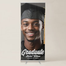Graduate Bold Script Photo Graduation Party