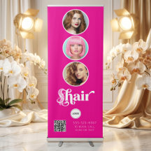 Logotipo de Collage de Fotos QR de Salón de Bellez