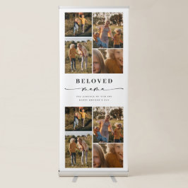 Pancarta Retráctil Mamá amada feliz Collage de fotos del Día de la Ma