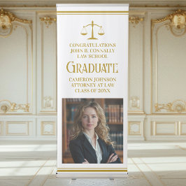 Pancarta Retráctil Partido de Graduación Fotográfica de la Escuela de