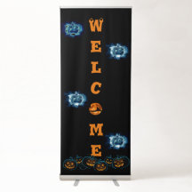 Signo de bienvenida de Halloween