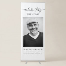 Pancarta Retráctil Simple celebración de la foto conmemorativa del fu
