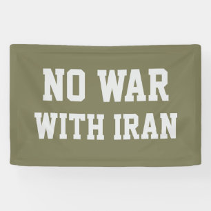 Pancarta SIN GUERRA CON IRÁN