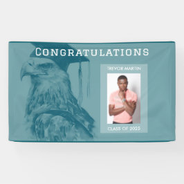 Pancarta única de la fiesta de graduación de fotos