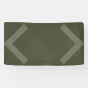 Pancarta verde de doble chevron Moss