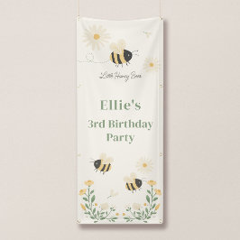 Pancarta vertical para cumpleaños de pequeñas abej