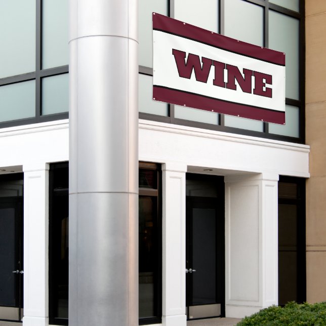 Pancarta WINE (Edificio exterior)