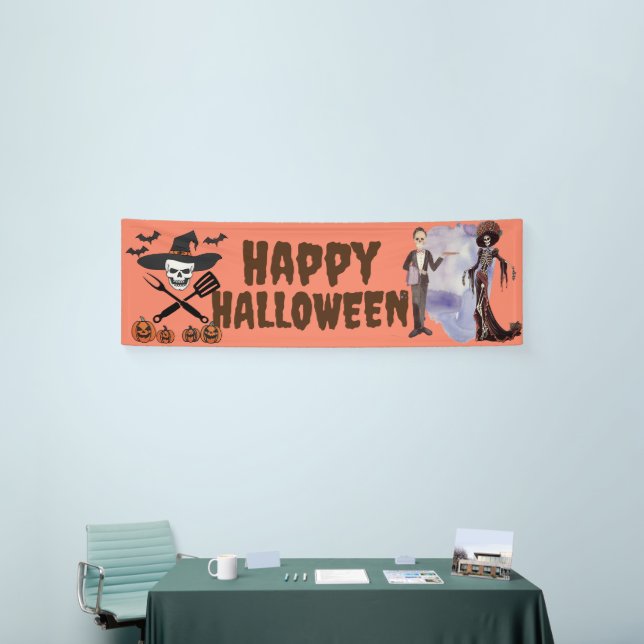 Pancartas de la fiesta personalizado de Halloween, (Feria)