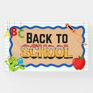 Pancartas de Regreso a la Escuela Señales Póster d