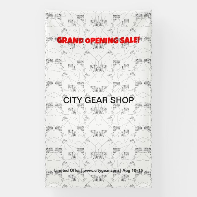 Pancartas de vinilo al aire libre personalizado |  (Vertical)