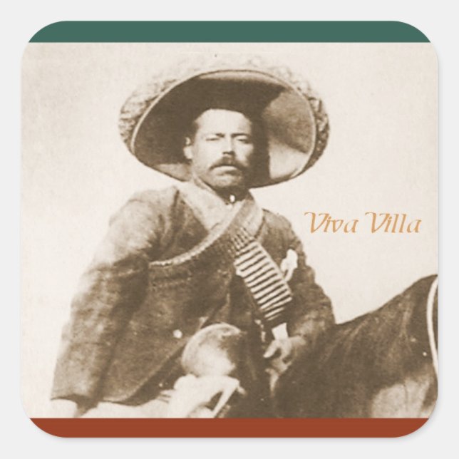 Pancho Villa pegatina (Anverso)