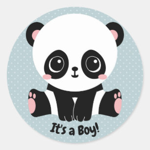 Panda adaptable de Baby Shower es pegatinas de un