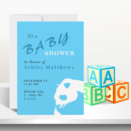 Panda Bear Baby Boy Invitación A La Ducha