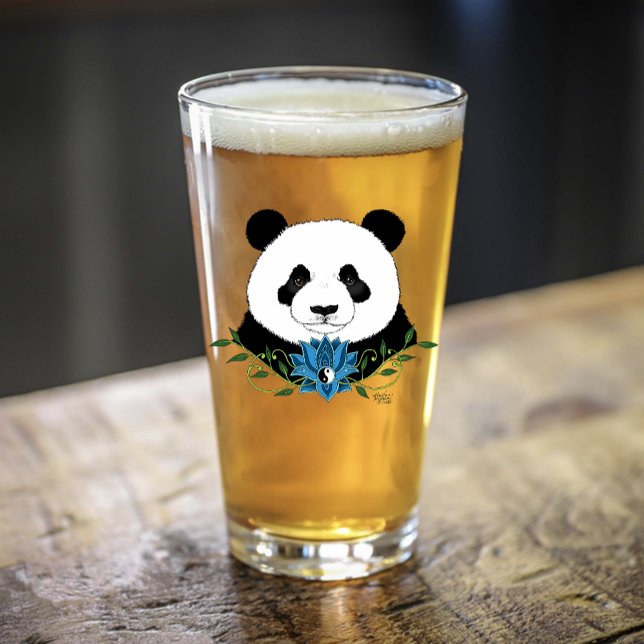 Panda Bear Lotus Flower Blue (Subido por el creador)