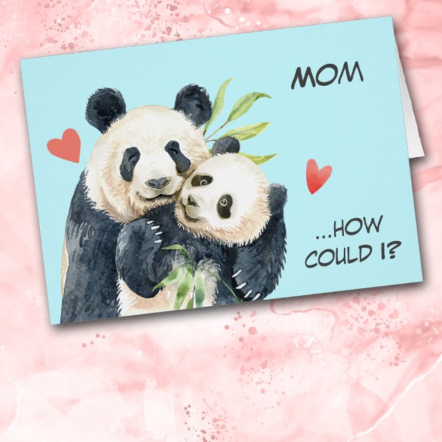 Panda Bear Love Mother's Day Card (Subido por el creador)