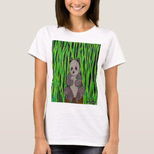 Panda (blanco) - Camiseta básica para mujer