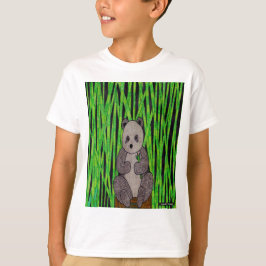 Panda (blanco) - Camiseta básica para niño