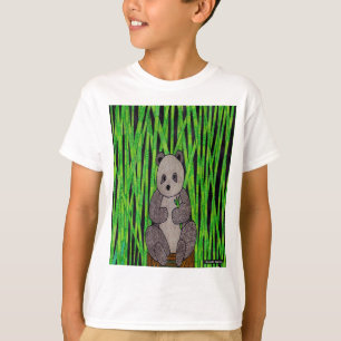 Panda (blanco) - Camiseta básica para niño