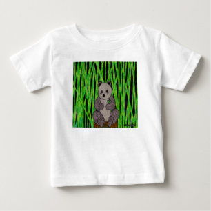 Panda (blanco) - Camiseta de bebé