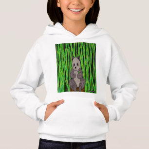 Panda (blanco) - Sudadera con capucha de niña