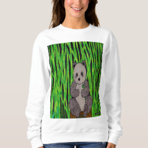 Panda (blanco) - Sudadera de mujer