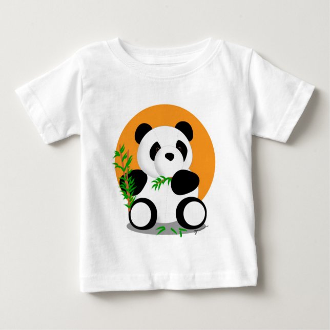 Panda comiendo camisa de bambú (Anverso)