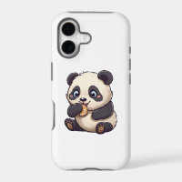 Panda comiendo una galleta