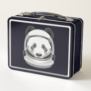 Panda como astronauta con casco