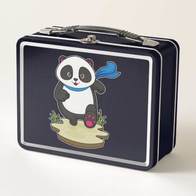 Panda como corredor con bufanda (Anverso)