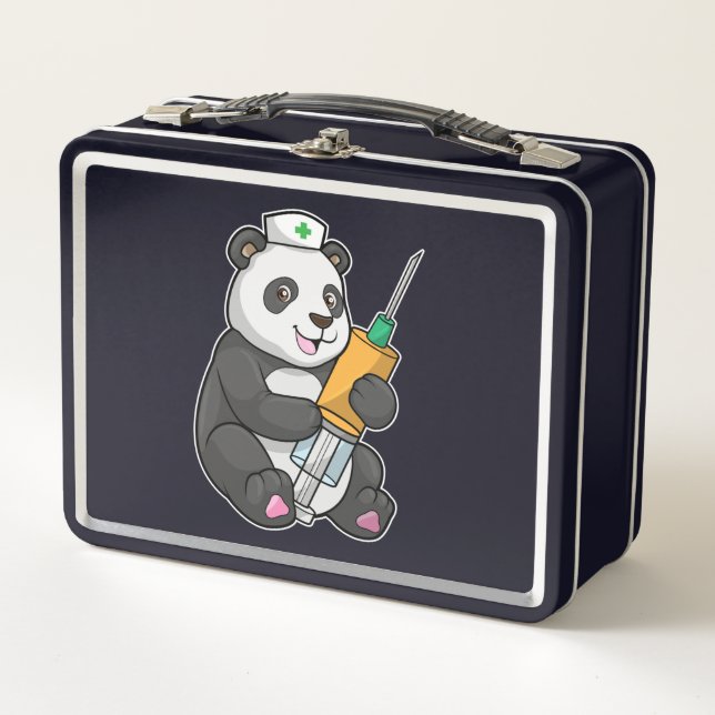 Panda como enfermera con jeringa (Anverso)