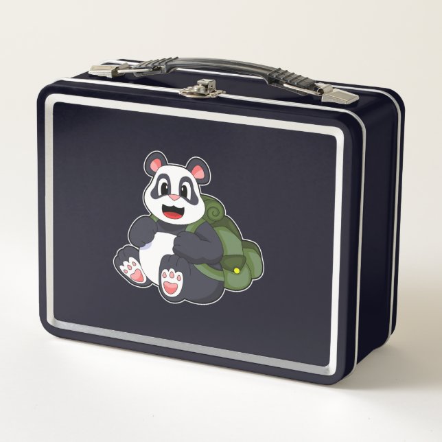 Panda como excursionista con mochila (Anverso)