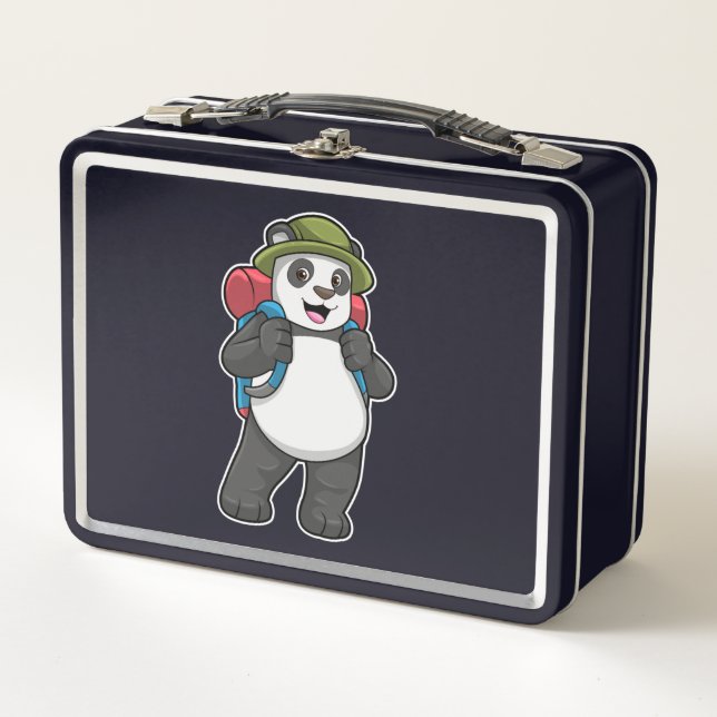 Panda como excursionista con mochila (Anverso)