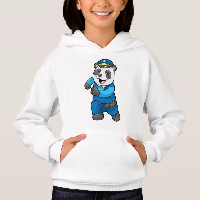 Panda como oficial de policía con gorra de policía (Anverso)