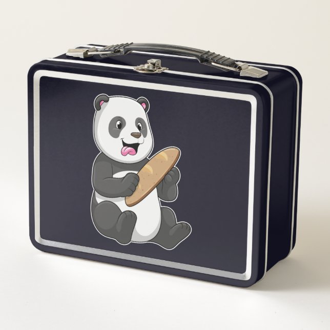Panda como panadero con pan (Anverso)