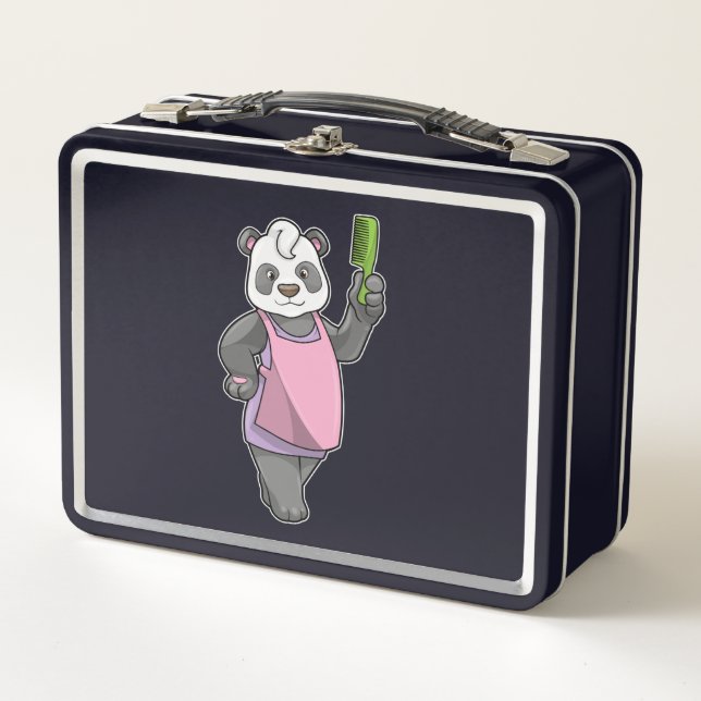 Panda como peluquero con comb (Anverso)