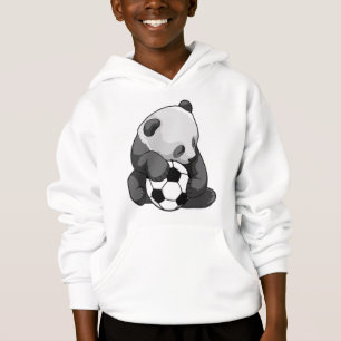 Panda con balón de fútbol