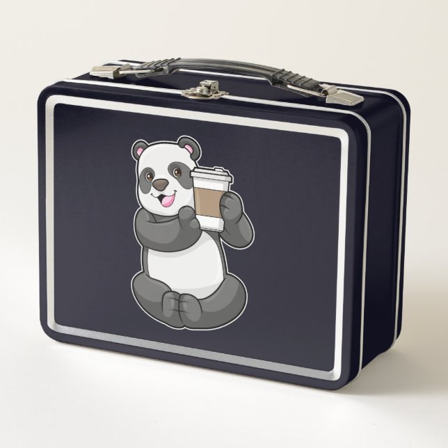 Panda con el café a ir (Anverso)